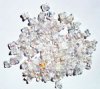 100 4x6mm Transparent Crystal AB Flower Cap Beads